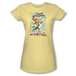 Woody Woodpecker - Womens Vintage Woody T-Shirt In Banana