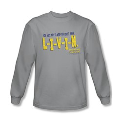Dazed And Confused - Mens Livin Long Sleeve Shirt In Silver