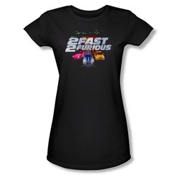 2 Fast 2 Furious - Womens Logo T-Shirt In Black