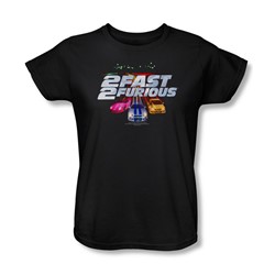 2 Fast 2 Furious - Womens Logo T-Shirt In Black