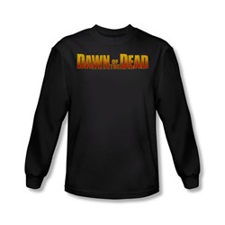 Dawn Of The Dead - Mens Dawn Logo Long Sleeve Shirt In Black