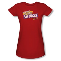 Fast Times Ridgemont High - Womens No Dice T-Shirt In Red