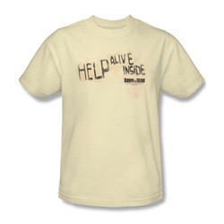 Dawn Of The Dead - Mens Help Alive Inside T-Shirt In Cream