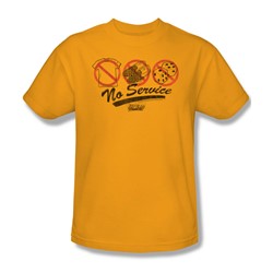 Fast Times Ridgemont High - Mens No Service T-Shirt In Gold