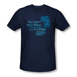 Fast Times Ridgemont High - Mens All I Need T-Shirt In Navy