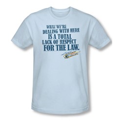 Smokey And The Bandit - Mens Lack Of Respect T-Shirt In Light Blue