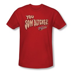 Smokey And The Bandit - Mens Sombitch T-Shirt In Red