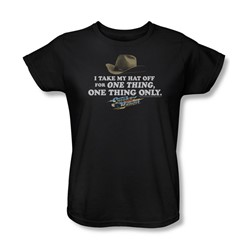 Smokey And The Bandit - Womens Hat T-Shirt In Black