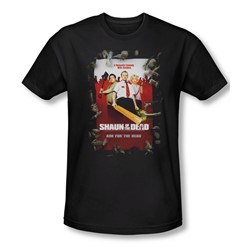 Shaun Of The Dead - Mens Poster T-Shirt In Black