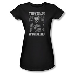 Shaun Of The Dead - Womens Still Out There T-Shirt In Black