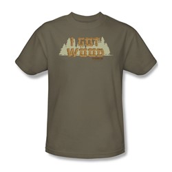 Shaun Of The Dead - Mens Ed'S Shirt T-Shirt In Safari Green