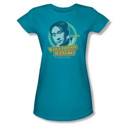Sixteen Candless - Womens Stud T-Shirt In Turquoise