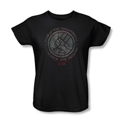 Hellboy Ii - Womens Bprd Stone T-Shirt In Black
