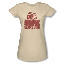 Dawn Of The Dead - Womens No More Room T-Shirt In Cream