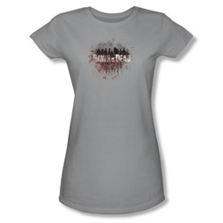 Dawn Of The Dead - Womens Creeping Shadows T-Shirt In Silver
