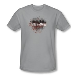 Dawn Of The Dead - Mens Creeping Shadows T-Shirt In Silver