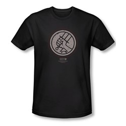 Hellboy Ii - Mens Mignola Style Logo T-Shirt In Black