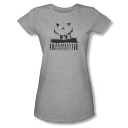 Halloween Iii - Womens Silhouette T-Shirt In Heather