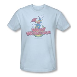 Woody Woodpecker - Mens Retro Fade T-Shirt In Light Blue