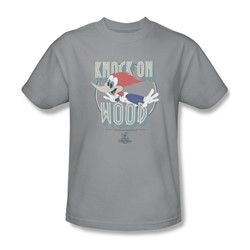 Woody Woodpecker - Mens Knock On Wood T-Shirt In Silver