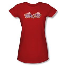Woody Woodpecker - Womens Sketchy Bird T-Shirt In Cardinal
