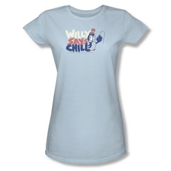 Chilly Willy - Womens I Say Chill T-Shirt In Light Blue