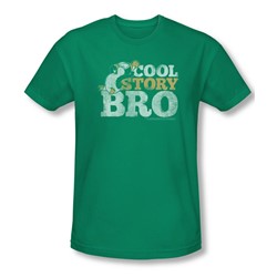 Chilly Willy - Mens Cool Story T-Shirt In Kelly Green