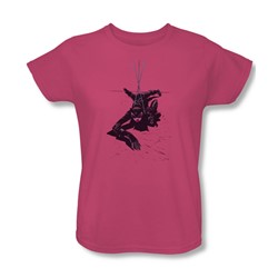 Batman - Womens Catwoman Rope T-Shirt In Hot Pink