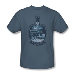 Batman - Mens Batcave T-Shirt In Slate