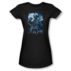 Batman - Womens Moonlight Bat T-Shirt In Black