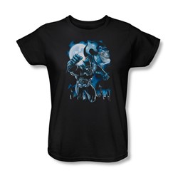 Batman - Womens Moonlight Bat T-Shirt In Black