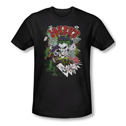 Batman - Mens Jokers Wild T-Shirt In Black