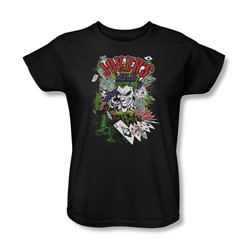 Batman - Womens Jokers Wild T-Shirt In Black