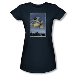 Batman - Womens Dkr Duo T-Shirt In Navy