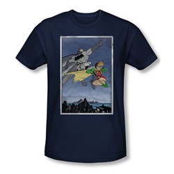 Batman - Mens Dkr Duo T-Shirt In Navy
