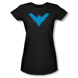 Batman - Womens Nightwing Symbol T-Shirt In Black