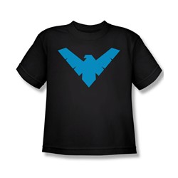 Batman - Big Boys Nightwing Symbol T-Shirt In Black