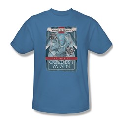 Batman - Mens Coldest Man T-Shirt In Carolina Blue
