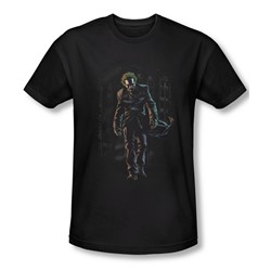 Batman - Mens Joker Leaves Arkham T-Shirt In Black