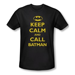 Batman - Mens Call Batman T-Shirt In Black