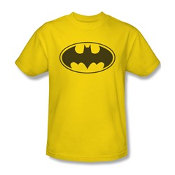 Batman - Mens Yellow Bat T-Shirt In Yellow