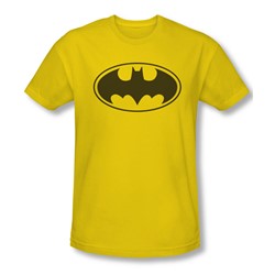 Batman - Mens Yellow Bat T-Shirt In Yellow
