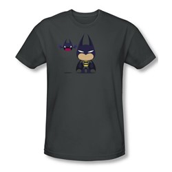 Batman - Mens Cute Batman T-Shirt In Charcoal