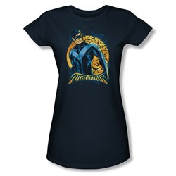 Batman - Womens Nightwing Moon T-Shirt In Navy