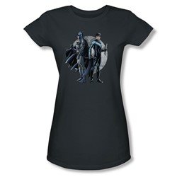 Batman - Womens Spotlight T-Shirt In Charcoal