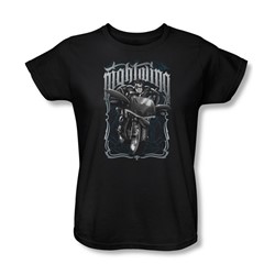 Batman - Womens Nightwing Biker T-Shirt In Black
