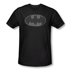 Batman - Mens Chainmail Shield T-Shirt In Black