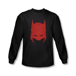 Batman - Mens Hacked & Scratched Long Sleeve Shirt In Black