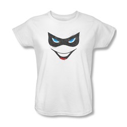 Batman - Womens Harley Face T-Shirt In White