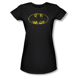 Batman - Womens Bats On Bats T-Shirt In Black